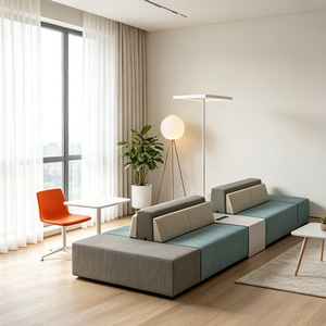Sofá de Oficina Prosperous Seat XY-SF2440 Estilo Combinado para Áreas de Espera y Recepción - Product Image 2