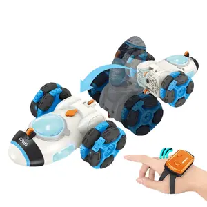 Remote Control Robot Toys Space Rocket Music Stunt Car Simulation Spray Rc Stunt Car