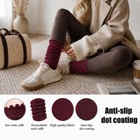 Chaussettes de Pilates OEM de haute qualité en bambou à volants, chaussettes de ballet et de yoga multicolores à double doublure en silicone avec grip