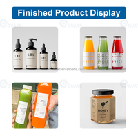 Machine d'étiquetage automatique portable à colle humide pour bouteilles en plastique rondes, vitamines, baumes à lèvres, seringues, stylos, étiquetage de la date d'expiration