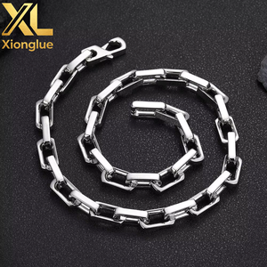 สร้อยคอฮิปฮอป BTC21  วัสดุสแตนเลส 304 ชุบทอง 18K  แบบตัดเพชร  ทรงกล่องใหญ่  ขนาด 24 นิ้ว  แบบติดตั้งด้วยระบบ Tension Setting - Product Image 2