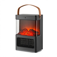 Cheminée électrique à simulation 3D de flamme de montagne, poêle de chauffage de style européen pour salon