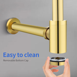 Piège à bouteille en <span class=keywords><strong>laiton</strong></span>, fabriqué en chine, pour drainage de <span class=keywords><strong>lavabo</strong></span> et salle de bains, piège de plomberie - Product Image 3