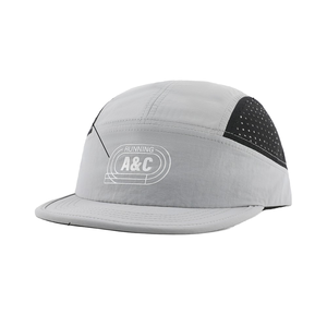 Gorra Deportiva A&C Running de 5 Paneles, Malla Gris Transpirable, Unisex, para Adultos, Primavera/Verano - Product Image 1
