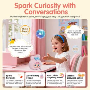 Conejo <span class=keywords><strong>de</strong></span> Peluche Musical con Canciones Populares, Juguete Interactivo con IA para Cantar, Compañero Divertido para Fiestas - Product Image 6