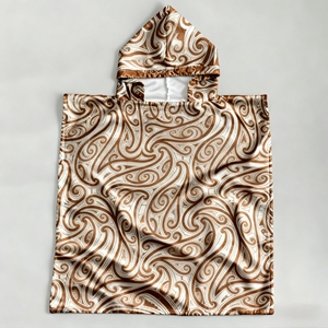 Parfait pour les câlins après le <span class=keywords><strong>bain</strong></span>, serviette <span class=keywords><strong>de</strong></span> plage en microfibre haute densité 390 GSM, serviette <span class=keywords><strong>poncho</strong></span> pour enfants, imprimé Kour - Product Image 4