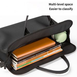 Multi-functional <b>Leather</b> Laptop <b>Briefcase</b> for Men 15 Inch Waterproof Document Organize Office Conference Bags Custom Printing - Product Image 3