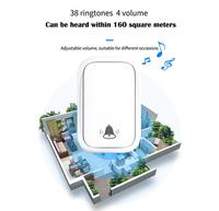 Source d'alimentation du fournisseur Dongguan IP68 étanche 38 Melody Smart Wireless Door Bell Plug pour porte d'entrée