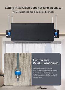 Ventilateur de conduit d'air frais FULUDE PM2.5 avec moteur sans balais, élimination de la brume, stérilisation, pour usage domestique et restaurant, personnalisable - Product Image 4