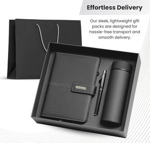 Wholesale Customized Notebooks with Pen Promotional Business Gifts <b>Leather</b> Notebook A5 Notebook Gift Box Set - Product Image 4