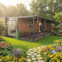 Maison de conteneur modulaire pliable extensible en acier à isolation thermique et imperméable de 20 pieds et 40 pieds, personnalisée en gros