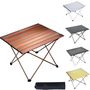Moderno OEM Portátil Oxford Praia Outdoor Piquenique Tabelas Mesa De Acampamento Portátil De Alumínio Piquenique Dobrável Dobrável Mesa De Acampamento Dobrável