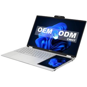 Nouveau produit 15.6 pouces + 7 pouces Ips <span class=keywords><strong>Double</strong></span> moniteur Intel N95 Quad Core Business Office <span class=keywords><strong>double</strong></span> écran tactile ordinateurs portables personnels et domestiques - Product Image 1