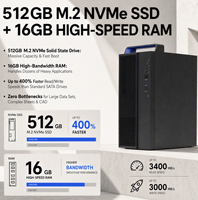 Hygon 3350 8 Çekirdekli 3.0GHz Tam Ofis İş İstasyonu | 16GB RAM, 512GB M.2 NVMe SSD, 2GB Harici GPU, 15L Tower 23.8 inç Monitör ve USB Klavye ve Fare