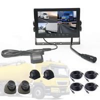 7 pouces IPS LCD Split moniteur TFT pare-brise bureau carte SD télécommande 4G WIFI GPS caméra de recul Carplay camion aide à l'inversion