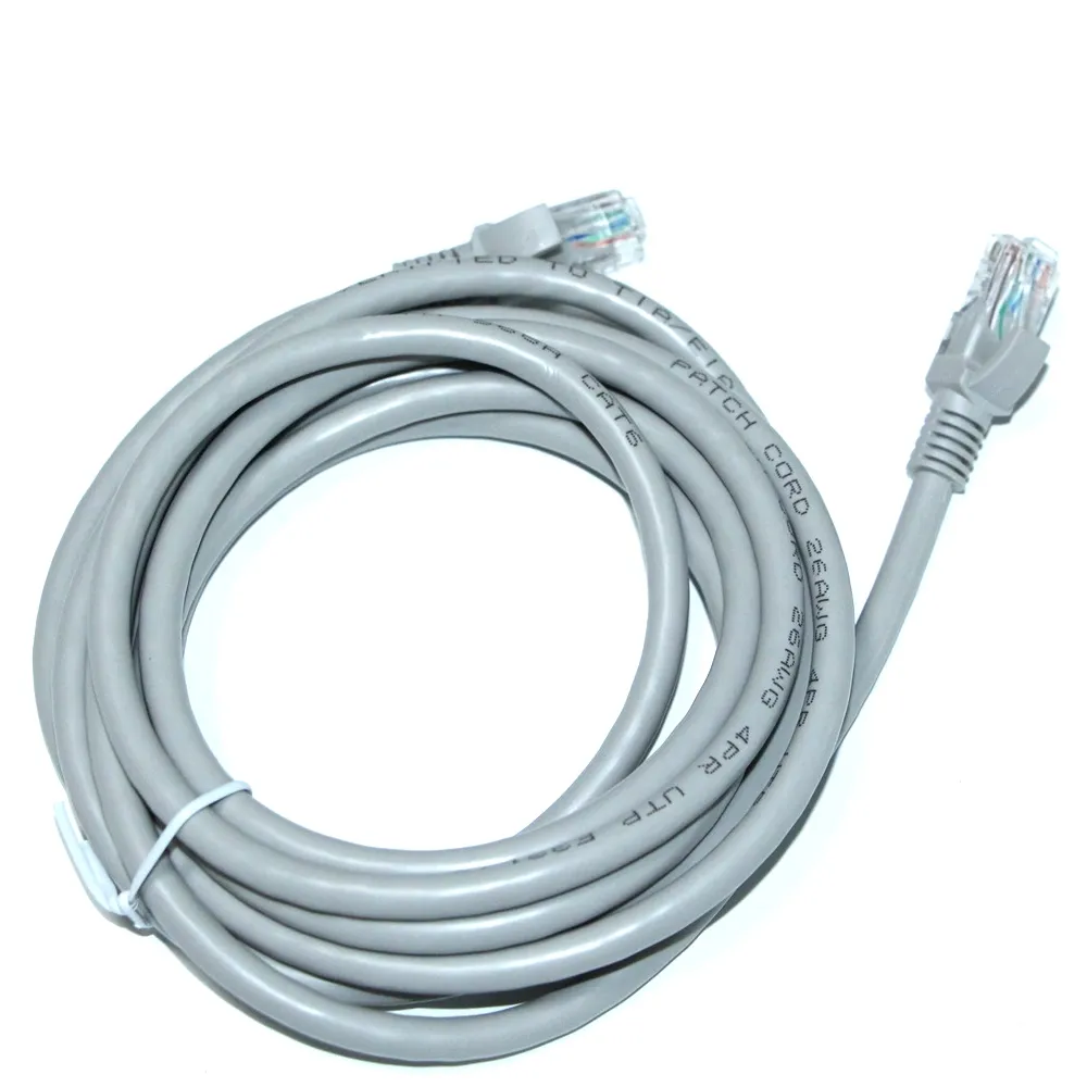 XXD barang di tempat kualitas tinggi Cat6 kabel jaringan 2.5m kabel Ethernet abu-abu kabel bare tembaga 26AWG kabel Patch
