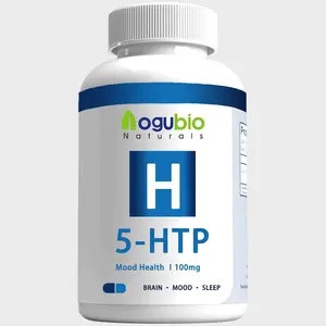 Nhãn hiệu riêng griffonia chiết xuất hạt vitamin B6/5 hydroxytryptophan Capsule/5 HTP viên nang