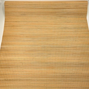 Rouleau de papier peint en fibre de bambou tissé à la main MYWIND, revêtement mural à texture de grille tissée naturelle pour l'intérieur et les meubles - Product Image 2