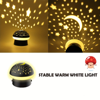 Projecteur champignon Décoration de chambre à coucher Veilleuse Ciel étoilé Projecteur clair de lune Noël Halloween Cadeau de Pâques