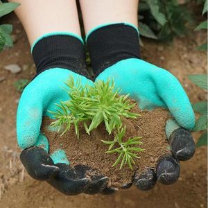 Gardening <b>Gloves</b> With Claws Waterproof <b>Latex</b> Coated Right Handed For Digging Weeding Planting - Product Image 2