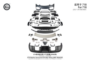 Pour <span class=keywords><strong>Porsche</strong></span> 718 2017 2018 2019 2020 <span class=keywords><strong>2021</strong></span> 2022 2023 2024 2025 Cayman & <span class=keywords><strong>Boxster</strong></span> 982 Mise à niveau GT4 Accessoires complets - Product Image 2