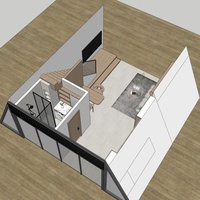 30qm Einzigartiges Design-Chalet mit Hochbett Vorgefertigte Waldhütte A-Frame Haus