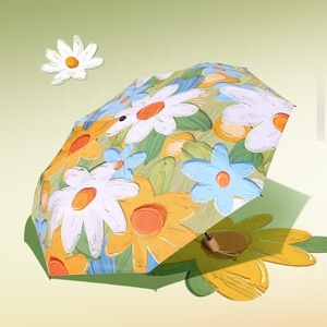 Paraguas Ls Nuevo con Mango de Madera, Estilo Retro para Mujer, Protección Solar Anti-UV, Plegable Automático, Regalos Empresariales, 96 cm - Product Image 1