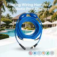 Tersedia 9995862-DIY Suku Cadang Pengganti Dol-phin Kabel Perakitan Robot Pembersih Kolam Renang Biru yang Tahan Lama dengan Putaran, Pengoperasian Bebas Kusut