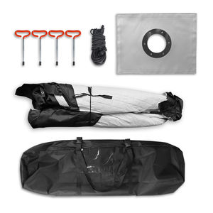 Tente <span class=keywords><strong>de</strong></span> sauna pliable pour 3-4 personnes, pour sauna à domicile et camping, en tissu Oxford résistant, fonction vapeur humide, en vente - Product Image 4