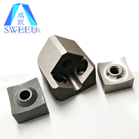Lames de broyeur à tige unique rotative en carbure, carrées, plates, de 34, 40, 60, 80, 100 mm, pour machines de recyclage (OEM)