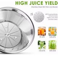 Exprimidor Industrial Comercial Eléctrico Portátil de Frutas Cítricas y Naranjas para Jugos Frescos y Smoothies
