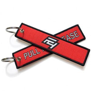 Business Promotional Items Custom Slogan Logo Cute Design Keychain Woven Japan Jet Tag - Product Image 2