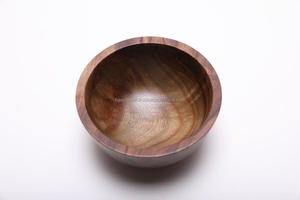 Bol de service jetable poli en bois d'acacia fait à la main de haute qualité pour hôtels restaurants fêtes pour servir des fruits et de la salade - Product Image 2