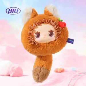 Vente chaude 100% authentique belle <span class=keywords><strong>Emma</strong></span> boules moelleuses série boîtes aveugles mignon vinyle en peluche visage porte-clés 8 pièces/boîte poupées décoratives - Product Image 2