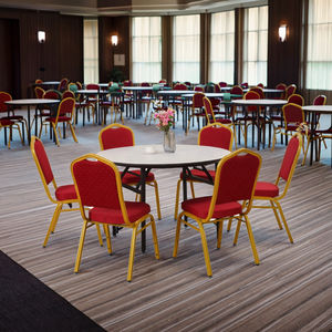 बंकी के लिए आधुनिक होटल चेयर धातु फ्रेम ऑडिटोरियम शादियों डाइनिंग रेस्तरां बार-गर्म बिक्री भोज कुर्सी - Product Image 2