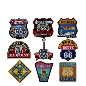 แผ่นปักลาย Route 66 แบบรีดติดเสื้อผ้า กระเป๋าเป้ และเสื้อแจ็คเก็ต - Product Image 3
