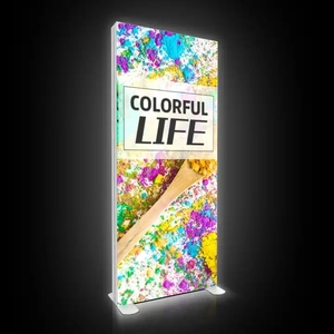 LED quảng cáo hộp Đèn dọc hai mặt biển quảng cáo từ tính với hộp đèn gắn trên sàn siêu mỏng di động - Product Image 6