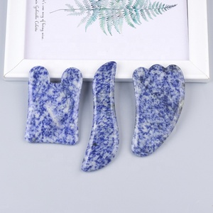 <span class=keywords><strong>Kit</strong></span> professionali per la cura della pelle Sodalite blu 3 in 1 Gua Sha con scatola Gua Sha blu scuro Gua Sha Set <span class=keywords><strong>Kit</strong></span> viso - Product Image 5