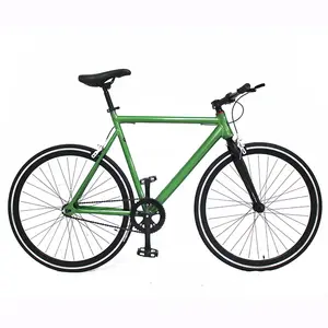 批发铝合金6061 700C混色自行车成人固定齿轮自行车