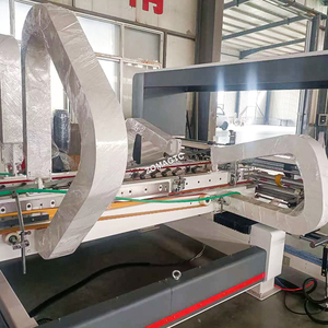 Precio inferior Tipo de prensado Dos piezas Hojas de cartón Carpeta Encoladora 2 piezas de caja de cartón corrugado Máquina encoladora - Product Image 2