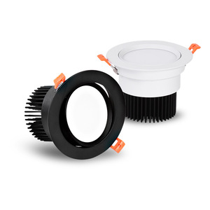 Lámpara de Techo LED Empotrada Comercial, Iluminación Interior sin Marco, Alimentación CA, Aluminio, 4100K, Negro, Garantía de 3 Años, CRI 90 - Product Image 1