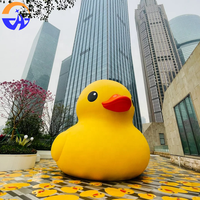 Modèle gonflable géant personnalisé de canard jaune, marque Chenghuang, en tissu Oxford, pour accessoires décoratifs en extérieur et centres commerciaux