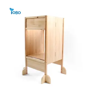 Taburete otomano Montessori torre de aprendizaje taburete plegable torre de aprendizaje