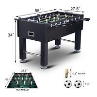 Table de jeu de football en bois Football Arcade avec niveleurs de jambes Table de baby-foot et balles pour adultes