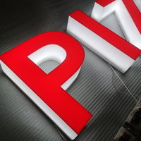 Extérieur Étanche Laser Gravé Led Bord Allumé Signalisation 3D Géant Réservé Illuminé En Plastique Acrylique Lettere Signe Pour Mur