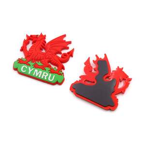 Die Cut Logo Rubber Magnets Sticker Custom Welsh Dragon Souvenir Fridge Wales Magnets - Product Image 5