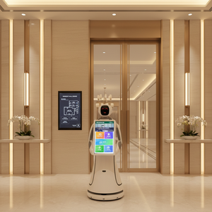Robot Guía con IA de Amy: Navegación Precisa y Desarrollo Secundario para Recepción Bancaria - Product Image 1