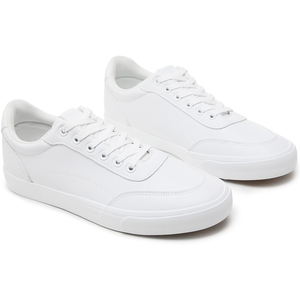 Vente en gros de chaussures décontractées noires pour hommes en <span class=keywords><strong>cuir</strong></span> blanc style de marche chaussures tendance en toile - Product Image 4