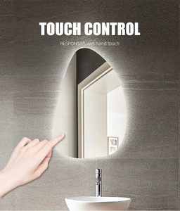 Appartamenti interni personalizzabili a colori morbidi che cambiano specchio intelligente da <span class=keywords><strong>bagno</strong></span> retroilluminato a specchio verticale illuminato in modo irregolare - Product Image 4