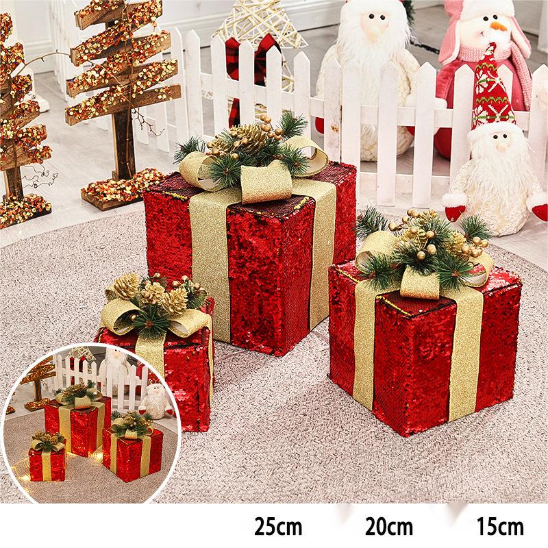 Coffret cadeau lumineux style 4 rouge